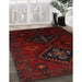 Traditional Red Persian Rug in Family Room, tr2413