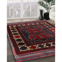 Traditional Wine Red Persian Rug, tr2414