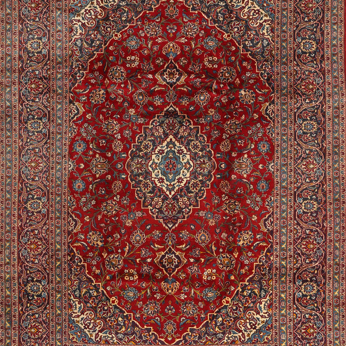 Traditional Orange Salmon Pink Medallion Rug, tr2416