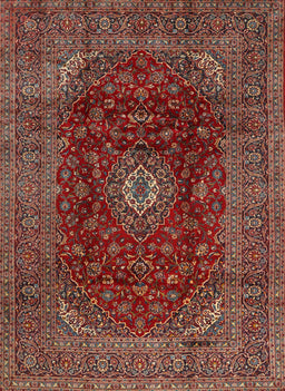 Machine Washable Traditional Orange Salmon Pink Rug, wshtr2416