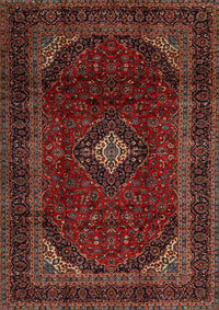 Machine Washable Traditional Sienna Brown Rug, wshtr2417