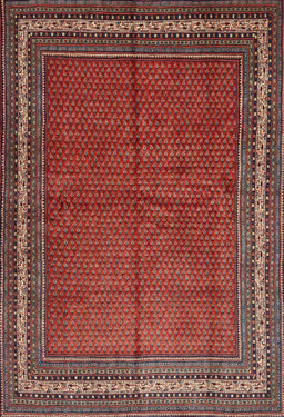 Machine Washable Traditional Orange Salmon Pink Rug, wshtr2418
