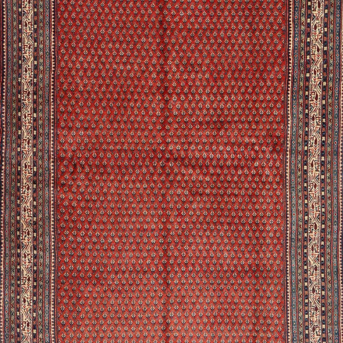 Machine Washable Traditional Orange Salmon Pink Rug, wshtr2418