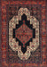 Machine Washable Traditional Sienna Brown Rug, wshtr2419