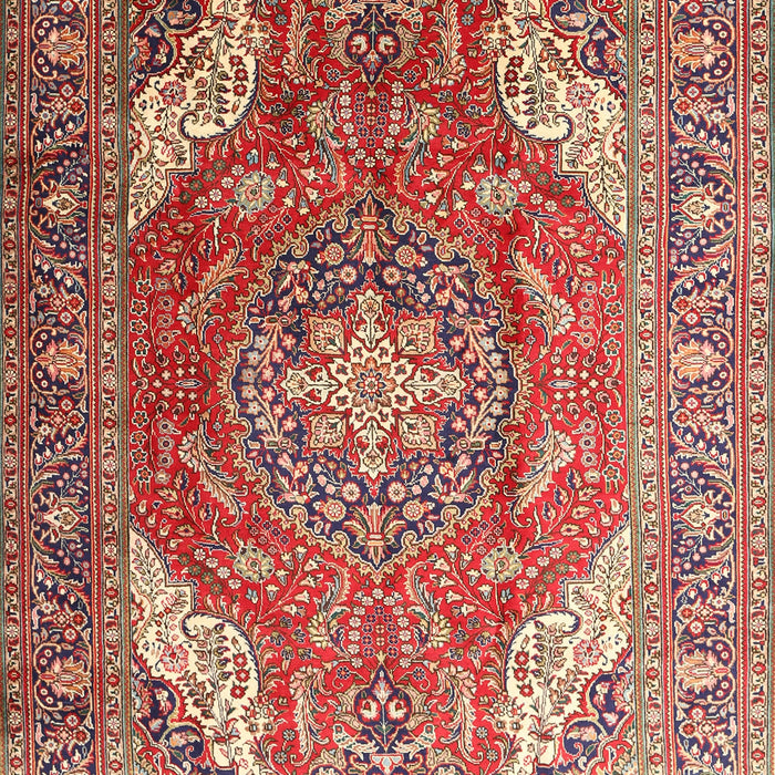 Traditional Fire Brick Red Persian Rug, tr241