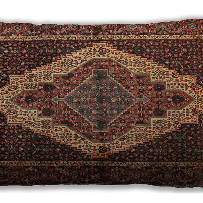 Traditional Classic Rectangular Petra Gold Brown Lumbar Throw Pillow, 13 inch by 19 inch, lbtr2420