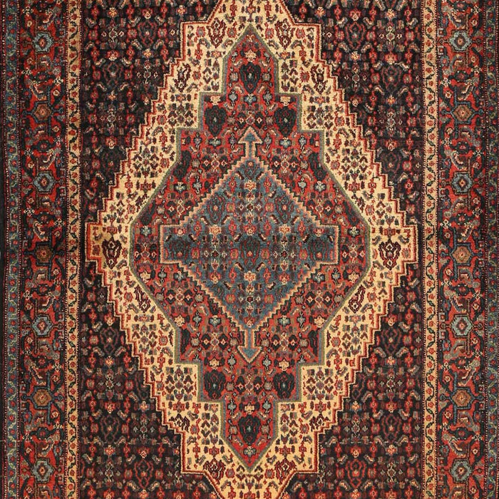 Machine Washable Traditional Gold Brown Rug, wshtr2420