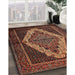 Machine Washable Traditional Gold Brown Rug in a Family Room, wshtr2420