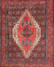 Traditional Copper Red Pink Medallion Rug, tr2421