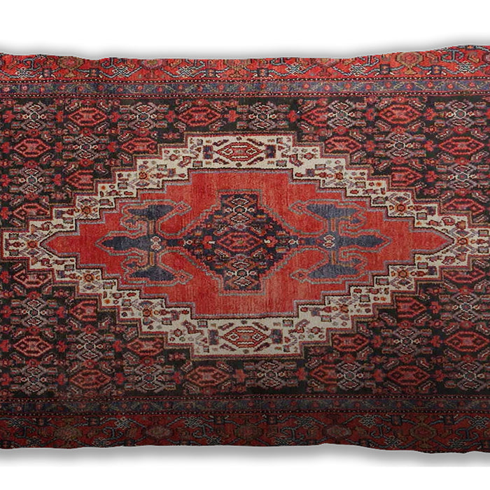 Traditional Classic Rectangular Copper Red Pink Lumbar Throw Pillow, 13 inch by 19 inch, lbtr2421