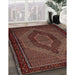 Traditional Sienna Brown Persian Rug in Family Room, tr2425