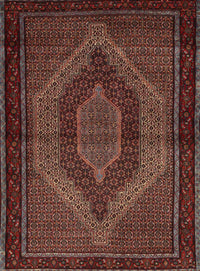 Machine Washable Traditional Sienna Brown Rug, wshtr2425