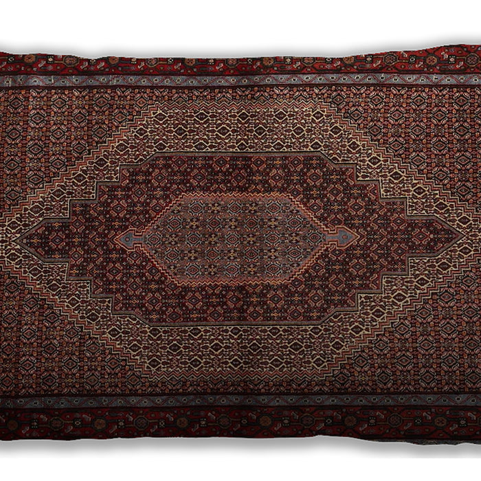 Traditional Classic Rectangular Sienna Brown Lumbar Throw Pillow, 13 inch by 19 inch, lbtr2425