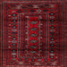 Square Traditional Bakers Brown Persian Rug, tr2427