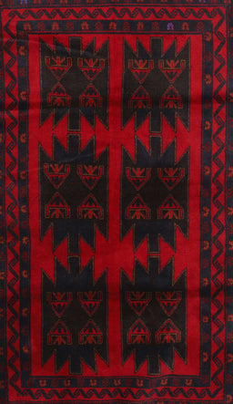 Machine Washable Traditional Tomato Red Rug, wshtr2428