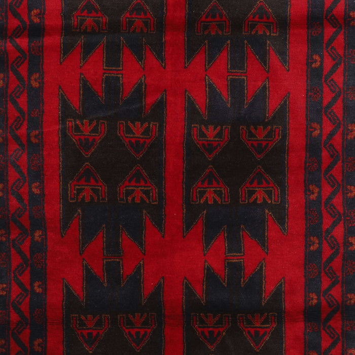 Machine Washable Traditional Tomato Red Rug, wshtr2428