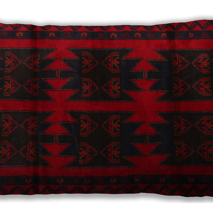 Traditional Classic Rectangular Tomato Red Lumbar Throw Pillow, 13 inch by 19 inch, lbtr2428