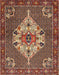 Traditional Saffron Red Persian Rug, tr2429