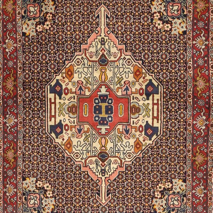 Traditional Saffron Red Persian Rug, tr2429