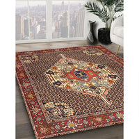 Traditional Saffron Red Persian Rug, tr2429