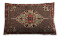 Traditional Classic Rectangular Saffron Red Lumbar Throw Pillow, 13 inch by 19 inch, lbtr2429