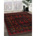 Traditional Bakers Brown Persian Rug in Family Room, tr2430