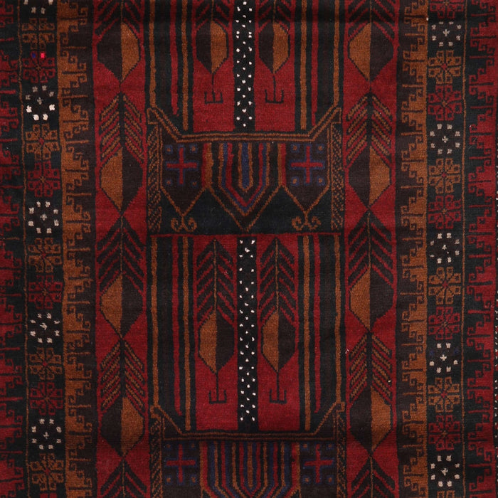 Machine Washable Traditional Bakers Brown Rug, wshtr2430