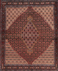 Machine Washable Traditional Rust Pink Rug, wshtr2432