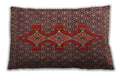 Traditional Classic Rectangular Saffron Red Lumbar Throw Pillow, 13 inch by 19 inch, lbtr2434