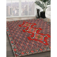 Traditional Saffron Red Persian Rug, tr2434