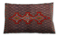 Traditional Classic Rectangular Saffron Red Lumbar Throw Pillow, 13 inch by 19 inch, lbtr2435