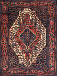 Machine Washable Traditional Dark Gold Brown Rug, wshtr2436