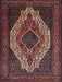 Traditional Dark Gold Brown Medallion Rug, tr2436