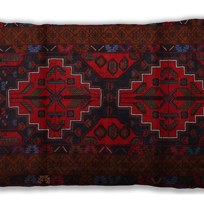 Traditional Classic Rectangular Burgundy Brown Lumbar Throw Pillow, 13 inch by 19 inch, lbtr2437