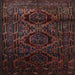Square Traditional Reddish Brown Persian Rug, tr2439
