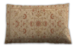 Traditional Classic Rectangular Orange Lumbar Throw Pillow, 13 inch by 19 inch, lbtr2442