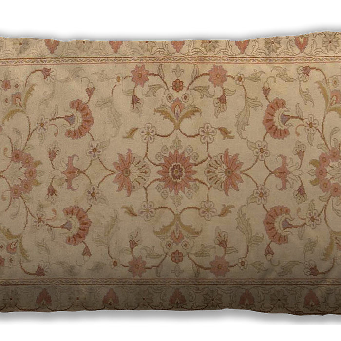 Traditional Classic Rectangular Orange Lumbar Throw Pillow, 13 inch by 19 inch, lbtr2442
