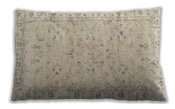 Traditional Classic Rectangular Light French Beige Brown Lumbar Throw Pillow, 13 inch by 19 inch, lbtr2443