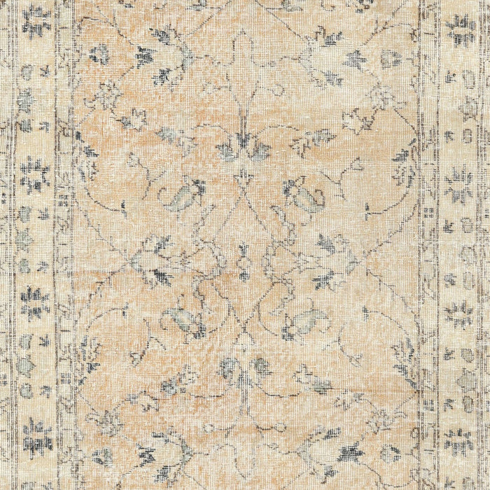 Machine Washable Traditional Light French Beige Brown Rug, wshtr2443