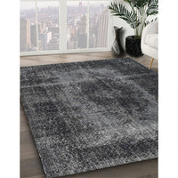 Traditional Charcoal Black Persian Rug, tr2444