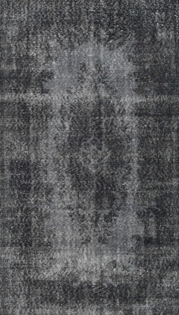 Machine Washable Traditional Charcoal Black Rug, wshtr2444