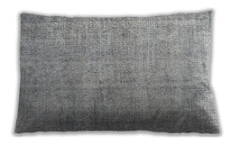 Traditional Classic Rectangular Gray Lumbar Throw Pillow, 13 inch by 19 inch, lbtr2446