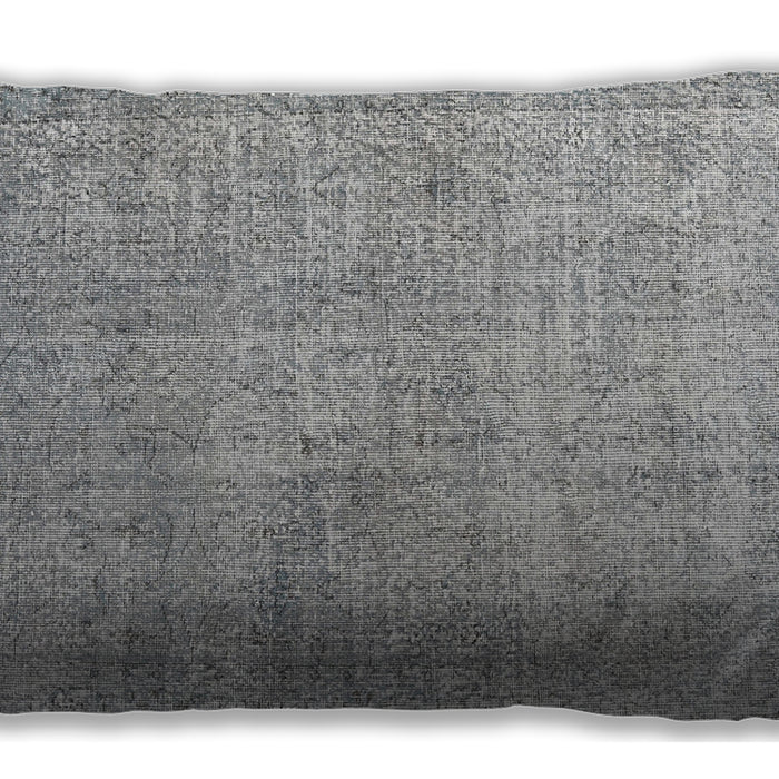 Traditional Classic Rectangular Gray Lumbar Throw Pillow, 13 inch by 19 inch, lbtr2446