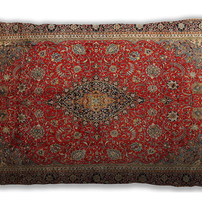 Traditional Classic Rectangular Tomato Red Lumbar Throw Pillow, 13 inch by 19 inch, lbtr244