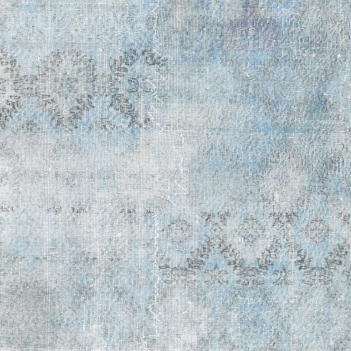 Machine Washable Traditional Pale Blue Lily Blue Rug, wshtr2450