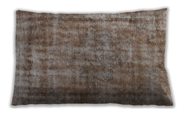 Traditional Classic Rectangular Sepia Brown Lumbar Throw Pillow, 13 inch by 19 inch, lbtr2452