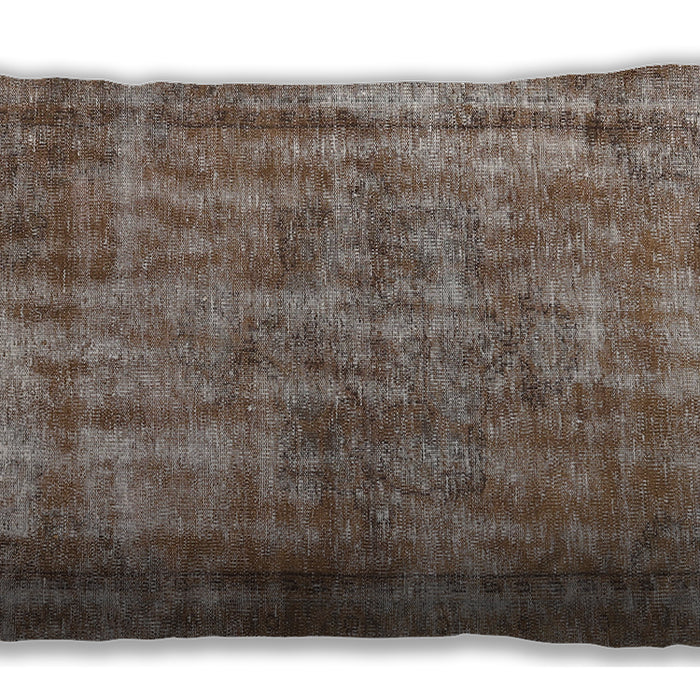 Traditional Classic Rectangular Sepia Brown Lumbar Throw Pillow, 13 inch by 19 inch, lbtr2452