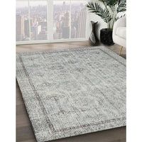 Traditional Gunmetal Gray Persian Rug, tr2455