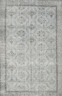 Machine Washable Traditional Gunmetal Gray Rug, wshtr2455