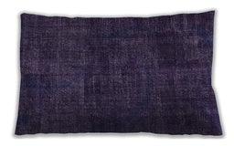 Traditional Classic Rectangular Night Blue Lumbar Throw Pillow, 13 inch by 19 inch, lbtr2456
